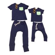 PIMA COTTON LOUNGE SET- ANDEAN BLUE